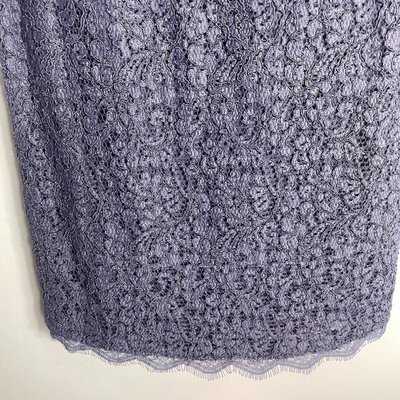 Adrianna Papell Purple Short Evening Lace Dress Size 4 Cocktail Party - Picture 5 of 12